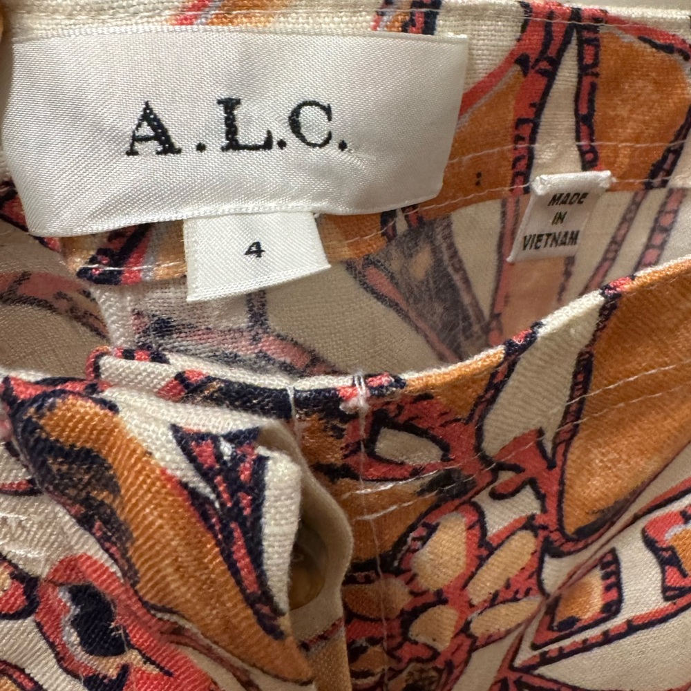 A.L.C. Multicolor Abstract Romper - Picture 8 of 13